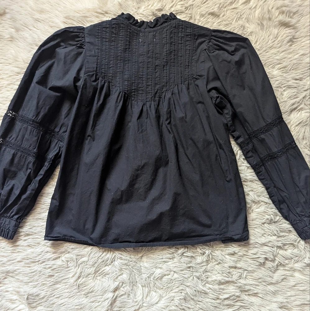 EUC Sonmer Kitty Blouse in Black Lace Poplin - Picture 11 of 16